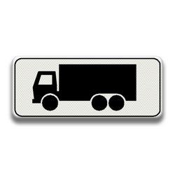 Verkeersbord RVV - OB11 Geldt alleen voor vrachtauto's